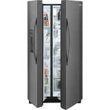 Refrigerador de dos puertas verticales Frigidaire Gallery de 25.6 pies cúbicos con máquina de hielo, dispensador de agua y hielo (acero inoxidable negro resistente a huellas dactilares) ENERGY STAR