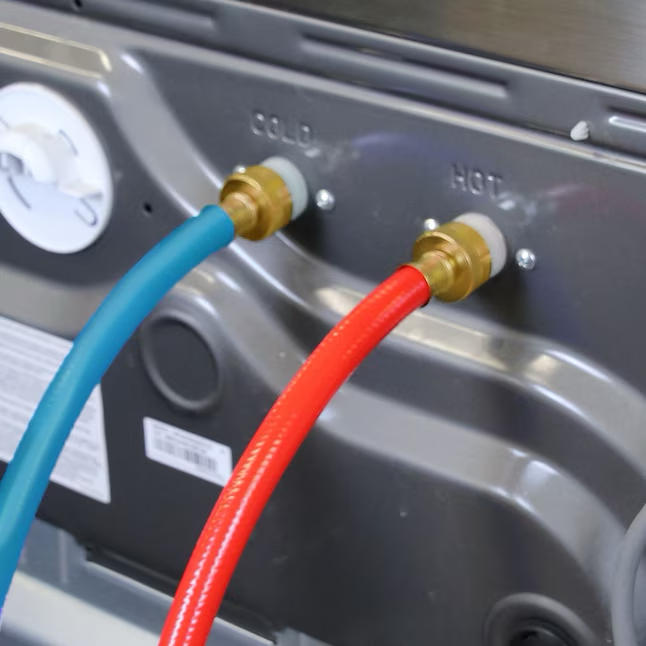 Eastman - Paquete de 2 conectores para lavadora de PVC, entrada frontal de 6 pies y 3/4 pulgadas x salida frontal de 3/4 pulgadas