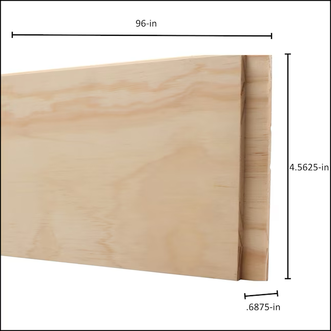RELIABILT 11/16-in x 4-9/16-in x 6-ft 8-in Unfinished Pine X4916 Door Jamb
