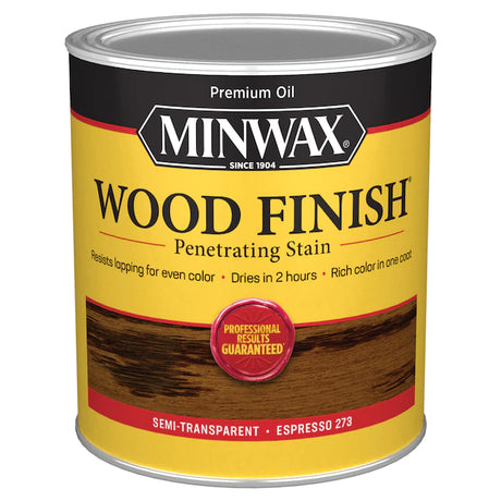 Minwax Wood Finish Oil-Based Espresso Tinte interior semitransparente (1 cuarto de galón)