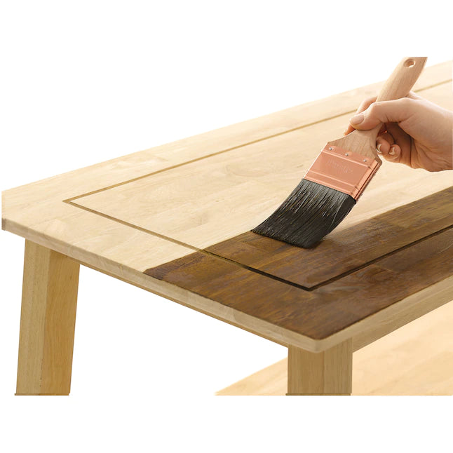 Tinte interior semitransparente de nogal oscuro a base de aceite para acabado de madera Minwax (1 cuarto de galón)