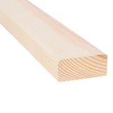 Perno secado en horno de madera blanca de 2 x 4 x 92-5/8 pulgadas