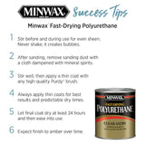 Minwax Clear Satin Ölbasiertes Polyurethan (1 Quart)