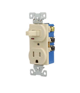 15-Amp 125-volt Tamper
Resistant Residential/Commercial
Duplex Switch Outlet, Ivory