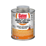 Cemento de CPVC naranja Oatey Hot Heavy Duty Lava de 16 onzas líquidas