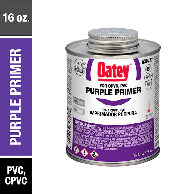 Oatey 16-fl oz Purple CPVC and PVC Primer