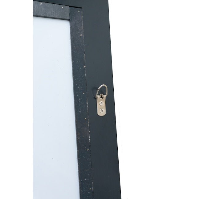 Espejo de tocador para baño con marco rectangular Diamond de 42" de ancho x 34" de alto, color gris tormenta 