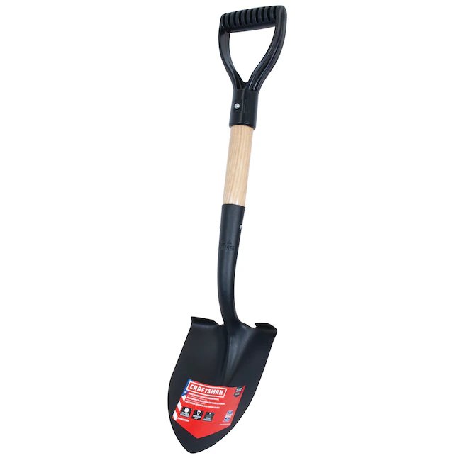 CRAFTSMAN 10.75-in Wood D-Handle Digging Shovel