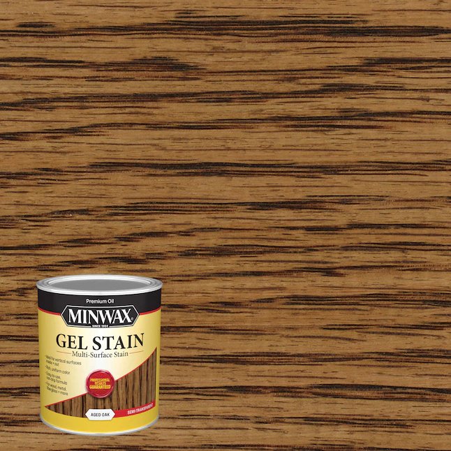 Minwax  Gel Stain Oil-Based Aged Oak Semi-Transparent Interior Stain (1-Quart)