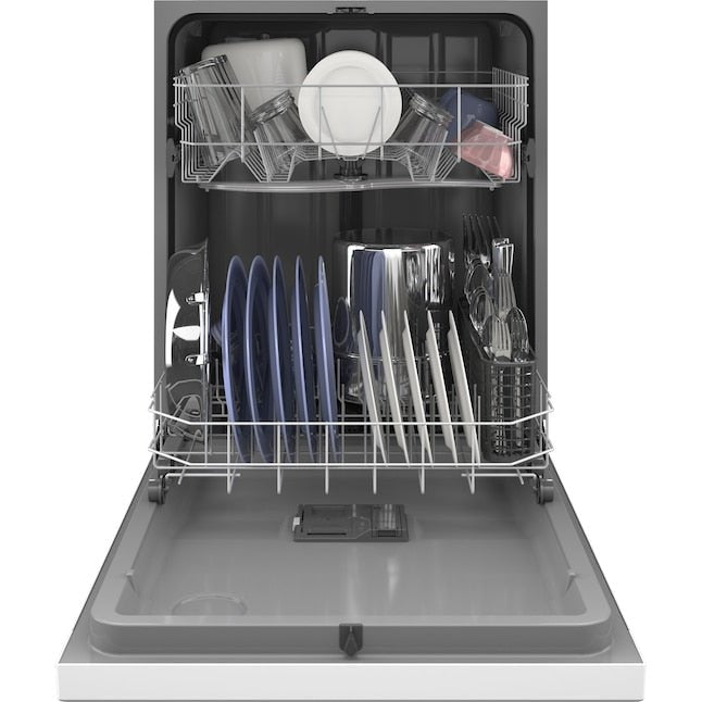 Hotpoint Front Control 24-in Built-In Dishwasher (White)
