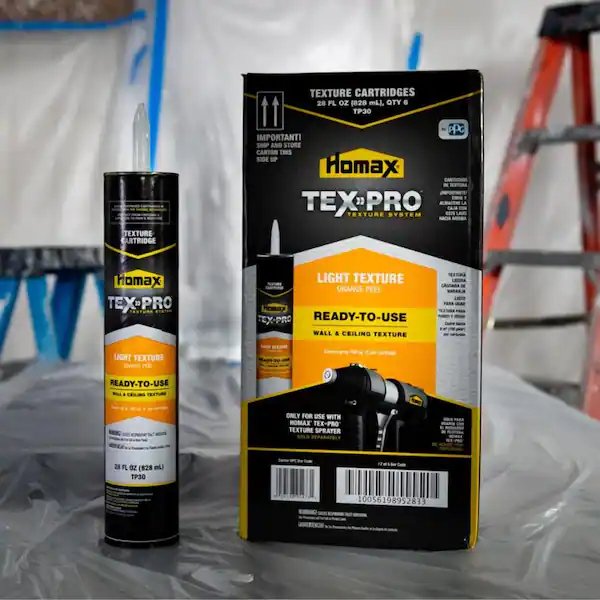 Homax Tex-Pro 28 fl. onz. Textura de pared y techo de color naranja claro (paquete de 6)