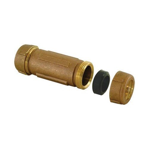 EZ-FLO 1/2 in. IPS - 3/4 in. Copper Compression Coupling - Brass 5 in. Long Pattern