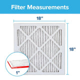 Filtrete 18-in W x 18-in L x 1-in 11 MERV 1085 MPR Allergen Defense Extra Electrostatic Pleated Air Filter (2-Pack)