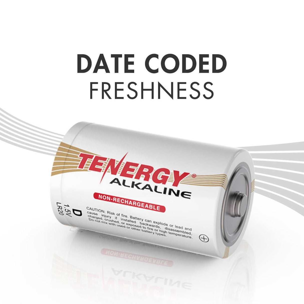 Tenergy Hochleistungs-Alkali-D-Batterie – 2er-Pack