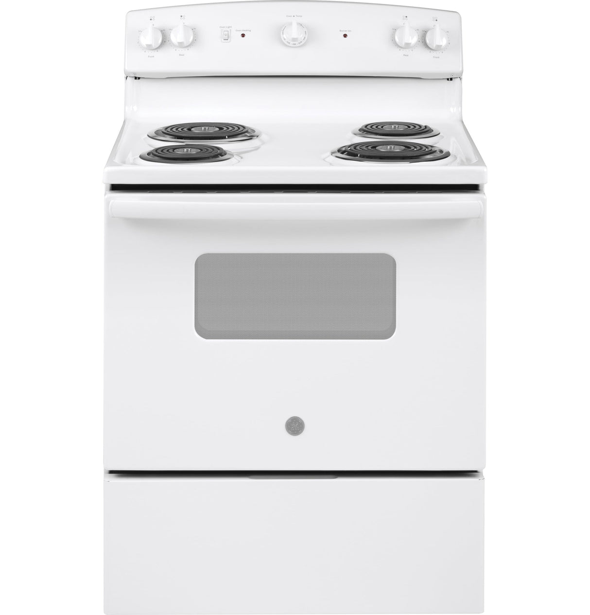 GE 30-in 4 Elements 5-cu ft Freestanding Electric Range (White)