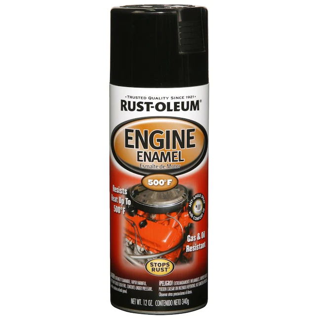 Pintura en aerosol Rust-Oleum Gloss Black High Heat (PESO NETO 12 oz)