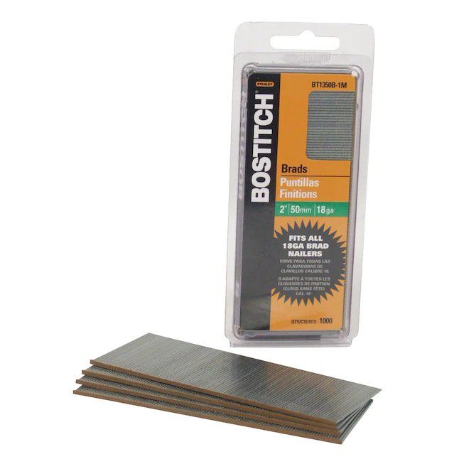 Bostitch  2-in 18-Gauge Straight Bright Collated Finish Nails (1000-Per Box)