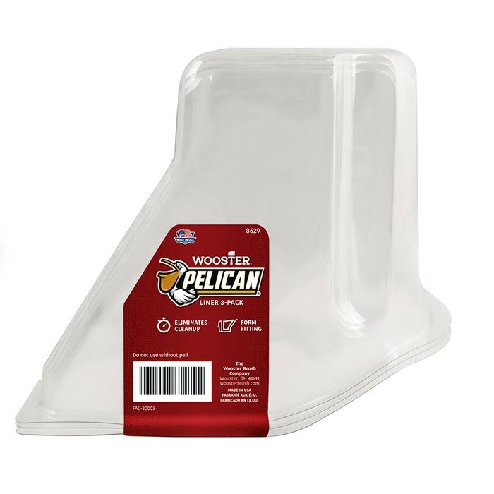 Wooster 1 qt. Pelican Hand-Held Pail Liner - 3 Pack
