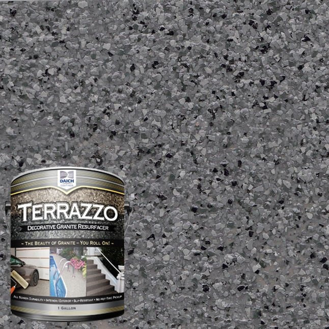 Daich Terrazzo Moonscape/Granite Satin Anti-Rutsch-Veranda- und Bodenfarbe für den Innen- und Außenbereich (1 Gallone)