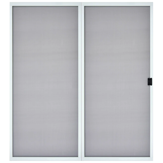 Puerta corrediza de aluminio blanco ReliaBilt de 72 x 80 pulgadas
