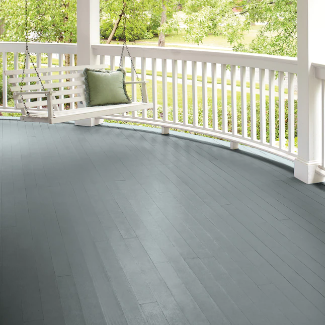Valspar Pintura exterior brillante para porche y piso, color gris claro (1 galón)