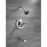 Delta Foundations Chrome 1-handle Single Function Round Bathtub and Shower Faucet Valve Included