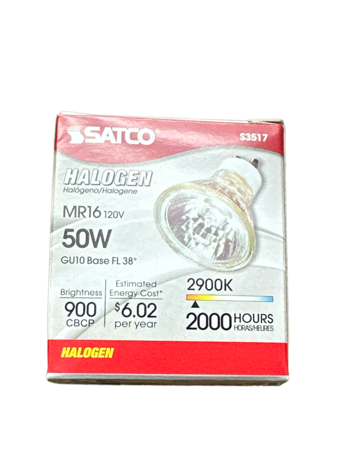 Satco 50 W MR16 120 V Halogenlampe