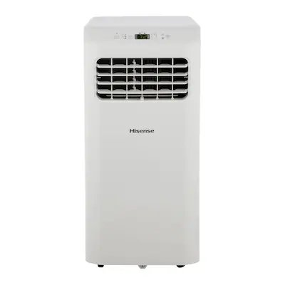 Hisense 6000-BTU DOE 115-Volt White Vented Portable Air Conditioner Cools Under 299 Sq Ft