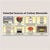 Alarma de humo y monóxido de carbono combinada con batería de respaldo Kidde con advertencia de voz