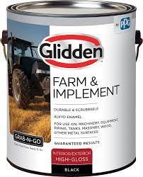 Glidden® Farm &amp; Implement Interior/Exterior Grab-N-Go® Esmalte alquídico (negro, 1 galón)