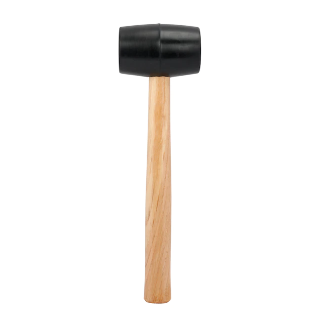 WORKPRO  16-oz Smoothed Face Rubber Head Wood Mallet