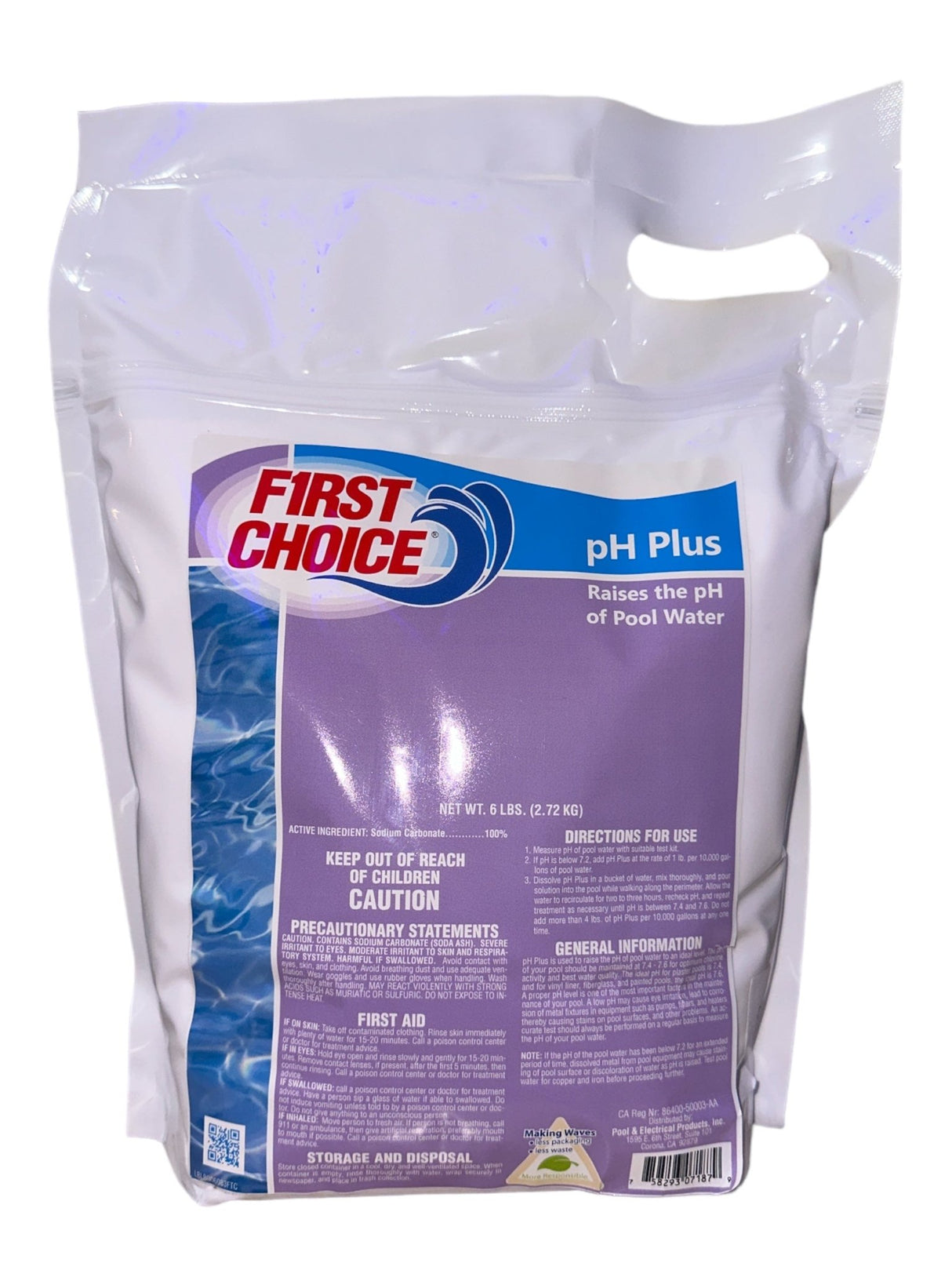 First Choice pH Plus (bolsa de 6 libras)