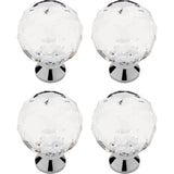Brainerd Fashion Acrylics 1-1/8-in Chrome Round Traditional Cabinet Knob (4-Pack)