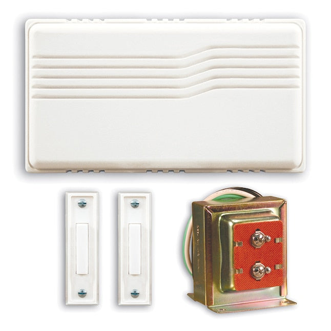 Utilitech Wired 10VA White Doorbell Kit