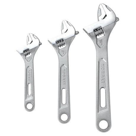 Kobalt  3-Piece Chrome Vanadium Steel Adjustable Wrench Set