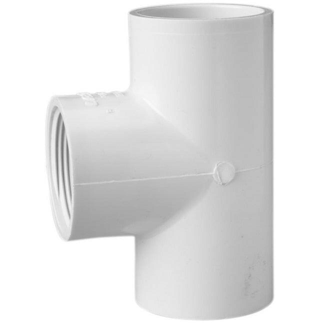 T roscada de 3/4" x 3/4" x 3/4" de PVC