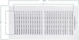 EZ-FLO 14" x 6 Inch Two-Way Ventilation Steel Sidewall/Ceiling Register, Steel Duct Opening