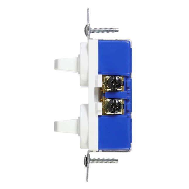 Eaton 15-Amp Single-Pole Combination Light Switch, White