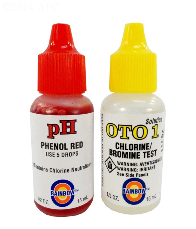 Gotas de solución OTO y pH - (juego de 1/2 oz)
