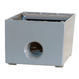 1-Gang Gray Metal Weatherproof New Work Standard Rectangular Exterior Electrical Box