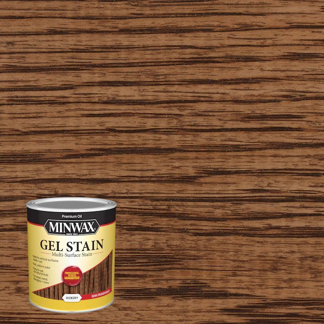Minwax Gel Stain Oil-Based Hickory Semi-Transparent Interior Stain (1 cuarto de galón)