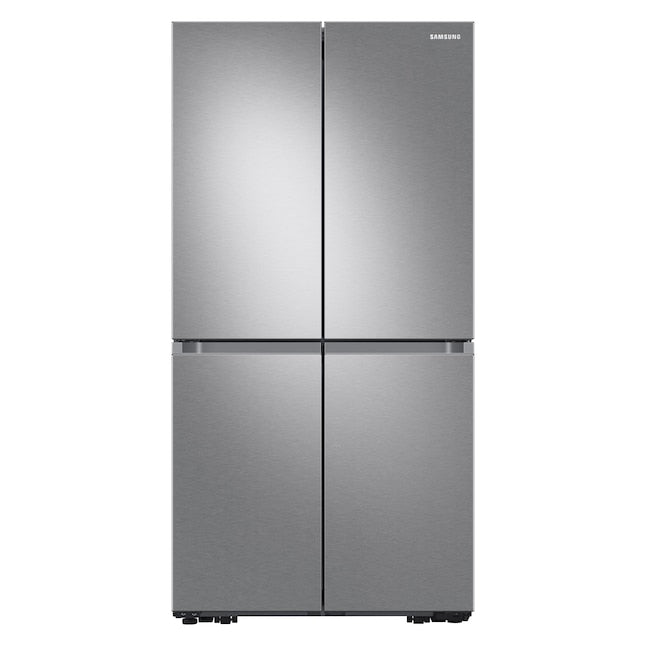 Refrigerador Samsung de 29 pies cúbicos con 4 puertas y puerta francesa con dispensador de hielo doble y puerta dentro de la puerta