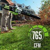EGO POWER+ 56-volt 765-CFM 200-MPH Brushless Handheld Cordless Electric Leaf Blower 5 Ah (Battery & Charger Included)