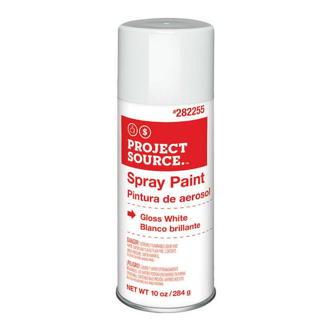 Project Source Gloss White Spray Paint (NET WT. 10-oz)