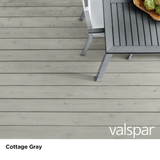 Valspar® Cottage Grey halbtransparente Holzlasur und Versiegelung für den Außenbereich (1 Gallone)
