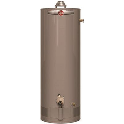 Rheem 75 Gal. Professional Classic Plus Tall 75.1K BTU Heavy Duty Residential Natural Gas Water Heater, Side Relief Valve