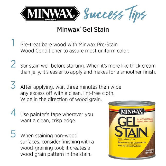 Minwax  Gel Stain Oil-Based Slate Semi-Transparent Interior Stain (1-Quart)