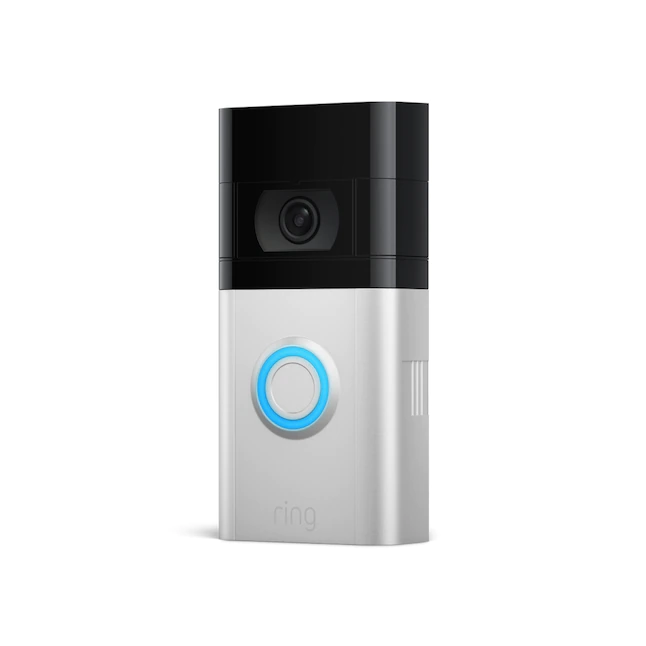 Ring Video Doorbell 4 – Abnehmbarer wiederaufladbarer Akku oder festverdrahtete Smart-Video-Türklingelkamera mit Farbvorlauf