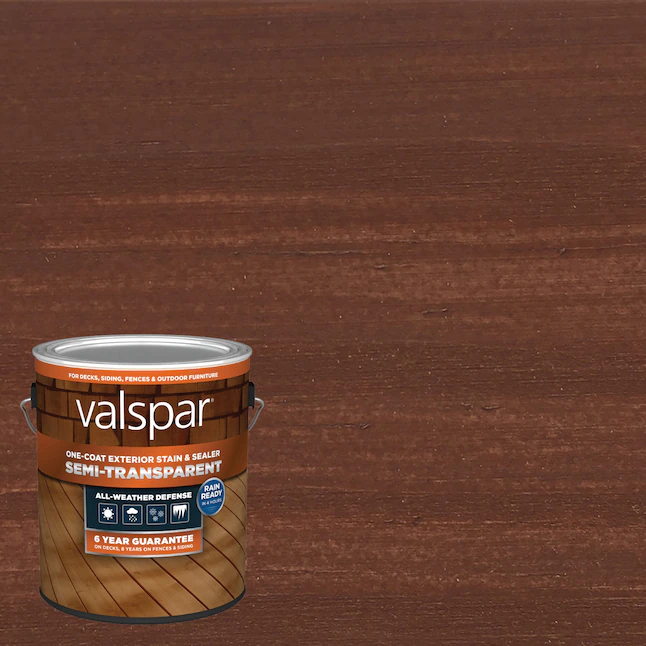 Valspar® Potato Skin Halbtransparenter Holzbeize und Versiegeler für den Außenbereich (1 Gallone)