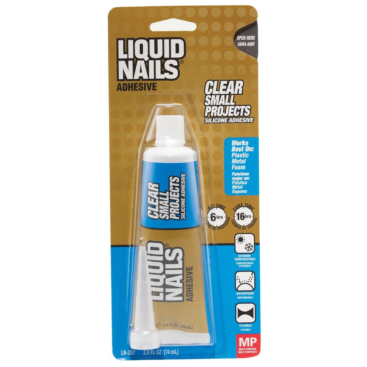 Adhesivo para proyectos pequeños Liquid Nails (2.5 oz, transparente)